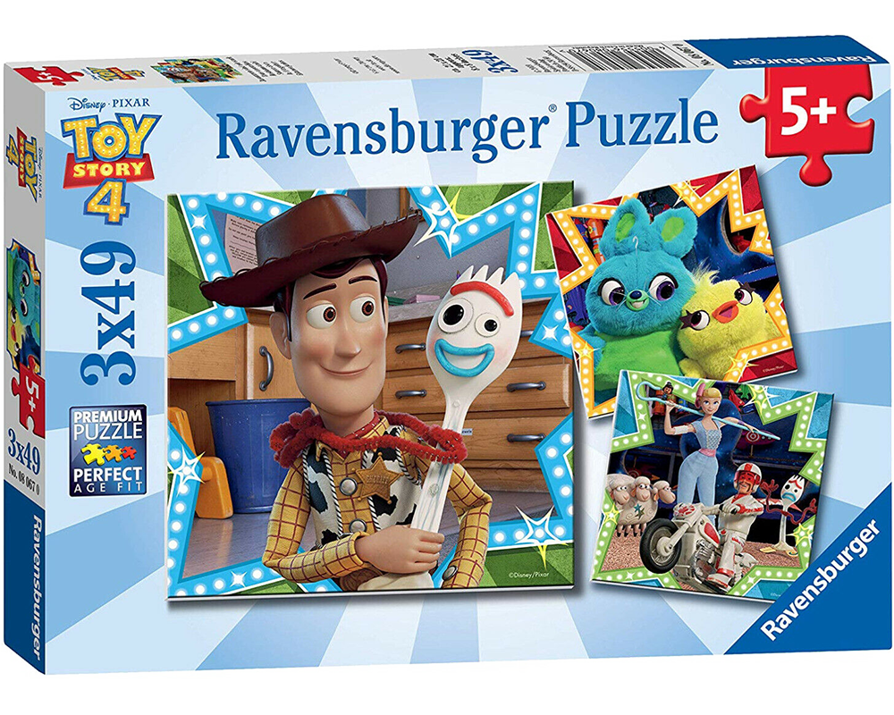 Toy Story 4. 3 Rompecabezas de 49 Piezas