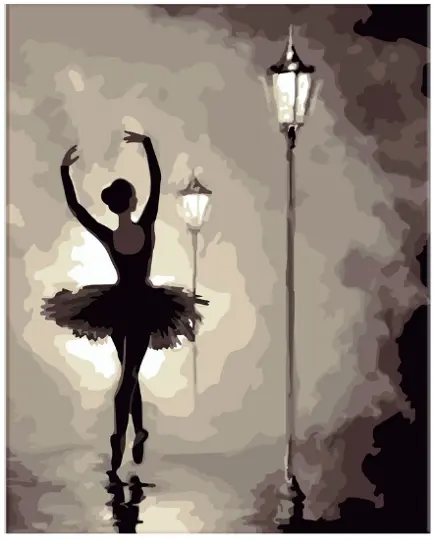 Pinta por Número Ballet de Noche 40x50