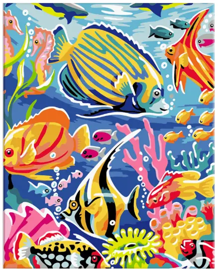 Pinta por Número Acuario 40x50