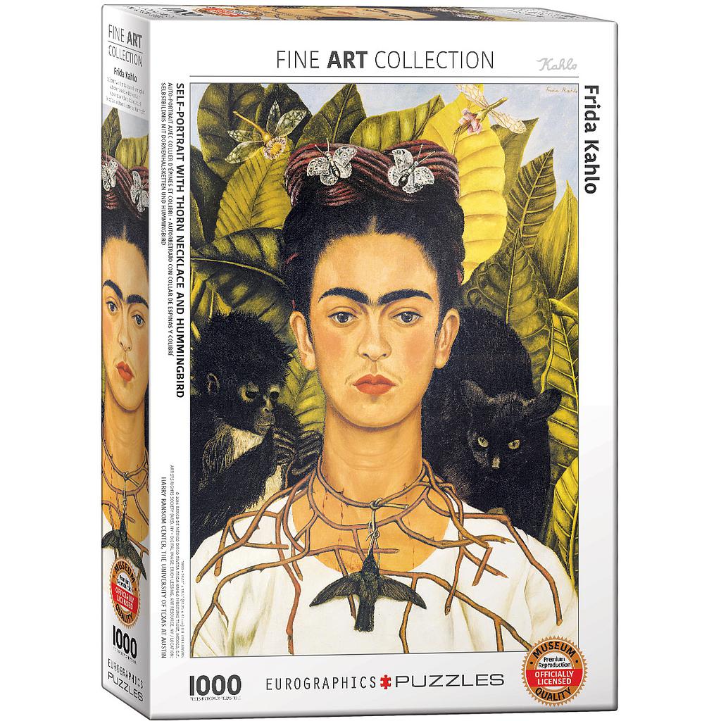 Autorretrato con Collar de Espinas y Colibrí, Frida Kahlo