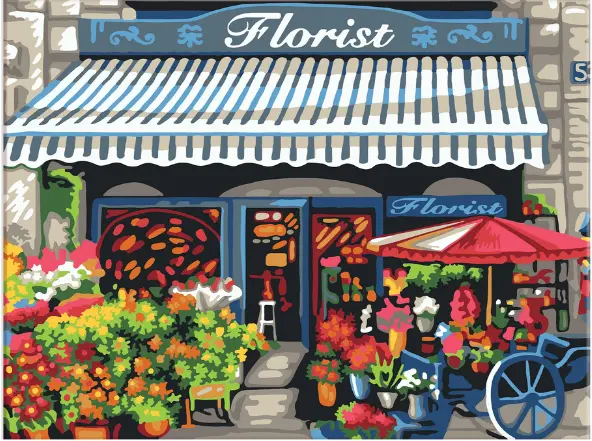 Pinta por Número La Florería 40x50