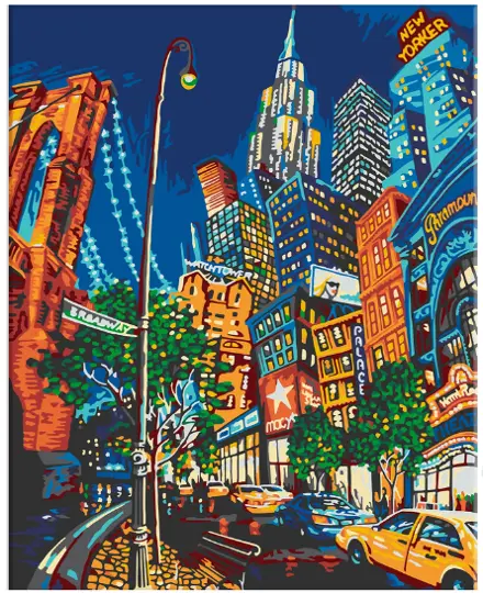 Pinta por Número La Gran Manzana 40x50