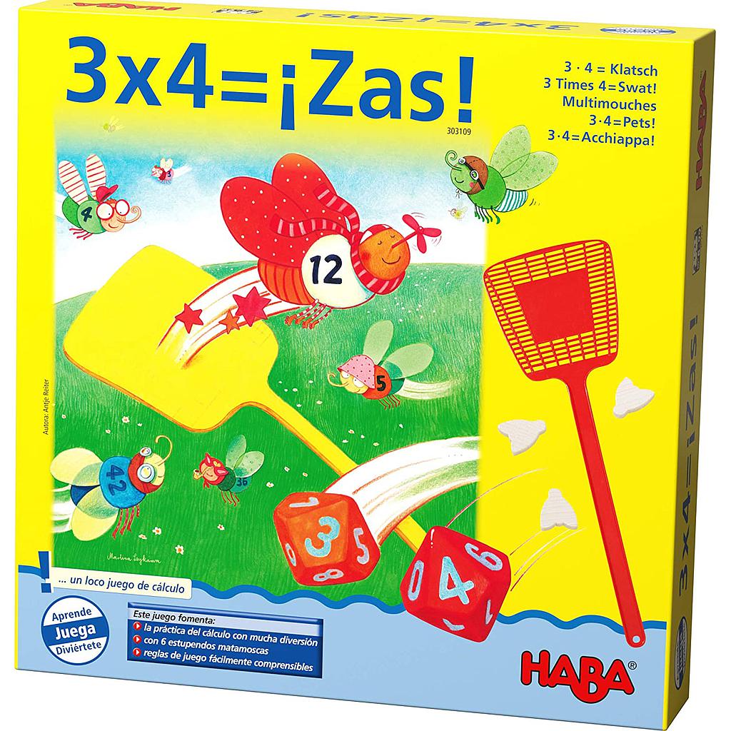 3x4= ¡Zas!