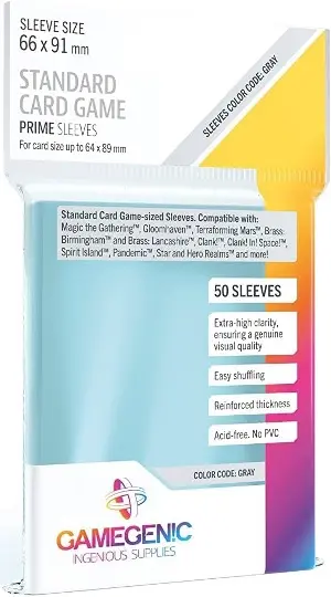 PRIME Sleeves Standar Card Game 66x91mm