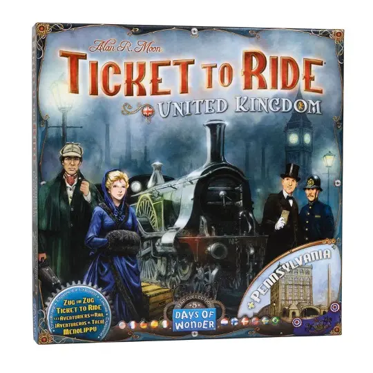 Ticket To Ride United Kingdom Map. 5