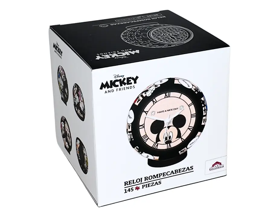 Reloj Rompecabezas Mickey Clásico Disney 145 Piezas