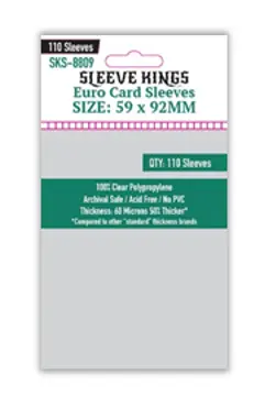 Sleeve Kings Euro Card 59x92mm