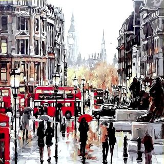 Pinta por Número Londres 40x50