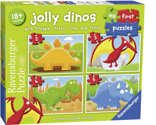[7289] Dinosaurios, Rompecabezas Progresivos 2,3,4 y 5 Piezas