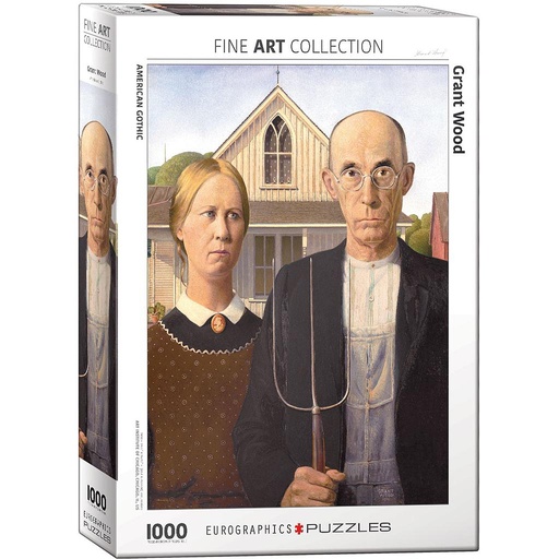 [6000-5479 Eurographic] American Gothic, Grant Wood