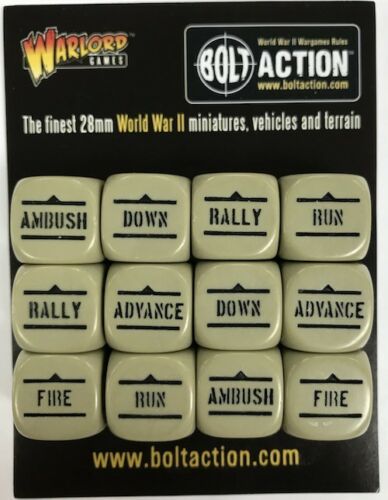 [WGB-DICE-11] Bolt Action Orders Dice - Arena (12)