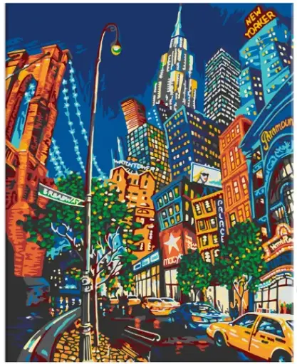 [BU-0593] Pinta por Número La Gran Manzana 40x50