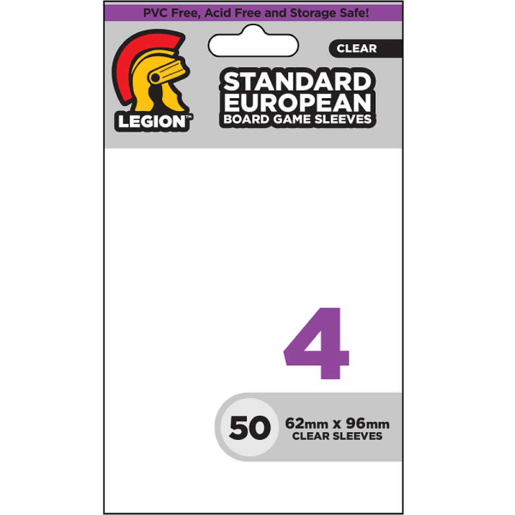 Standard European (62x96mm) 50ct Sleeves
