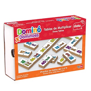 [3222-B ] Domino tablas de multiplicacion    