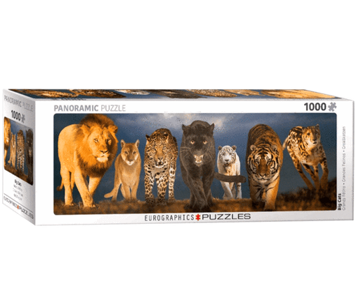 [6010-0297] Grandes Felinos, Rompecabezas (Panorámico)