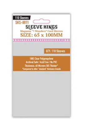 Sleeve Kings Magnum 7 Wonders 65x100mm