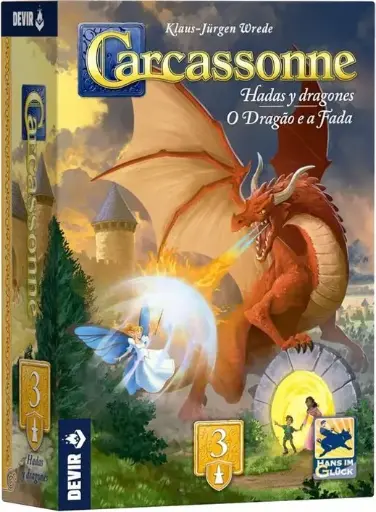 Carcassonne Expansión 3: Dragones y Hadas (Tercera Edición) 