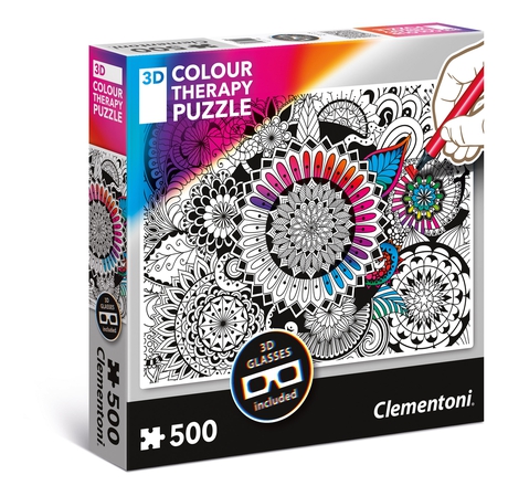 Mandala Color Therapy Puzzle