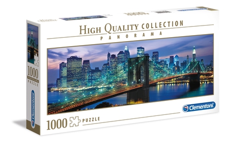 [39434] Nueva York Puente de Brooklyn / Rompecabezas Panorámico 1,000 Piezas