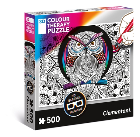 Owl Color Therapy Puzzle