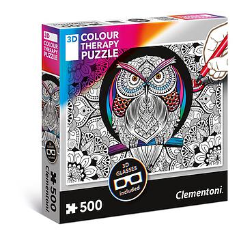 Owl Color Therapy Puzzle